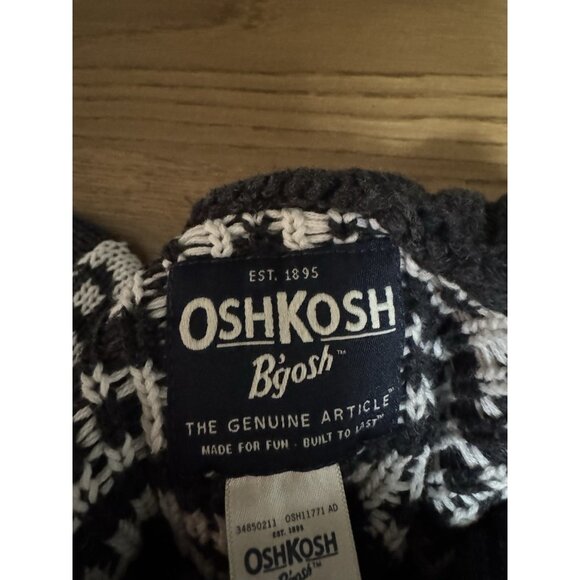 Oshkosh Bgosh Kids Youth Chunky Knit Sweater Boys Size 14 Cotton Winter Holiday - Picture 3 of 11